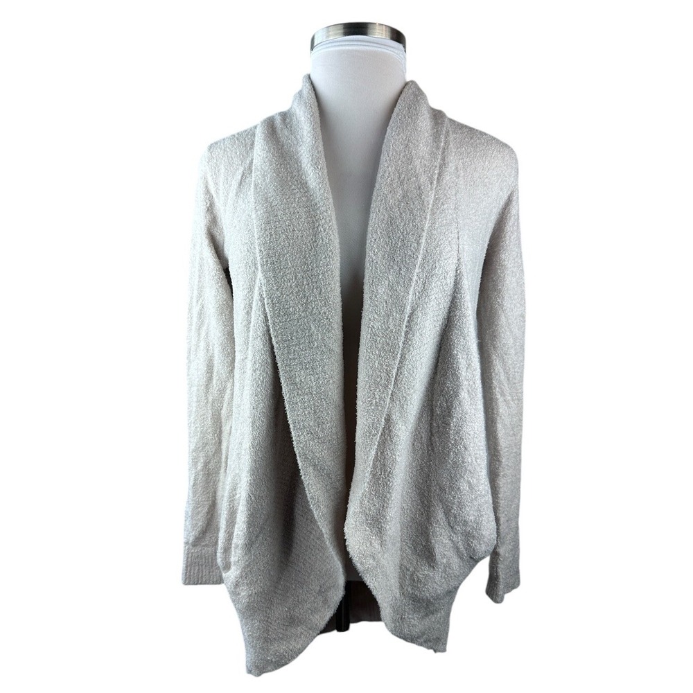 Barefoot Dreams CozyChic Lite Circle Cardigan Cream Open Front Womens XS/S 452 - Picture 10 of 10